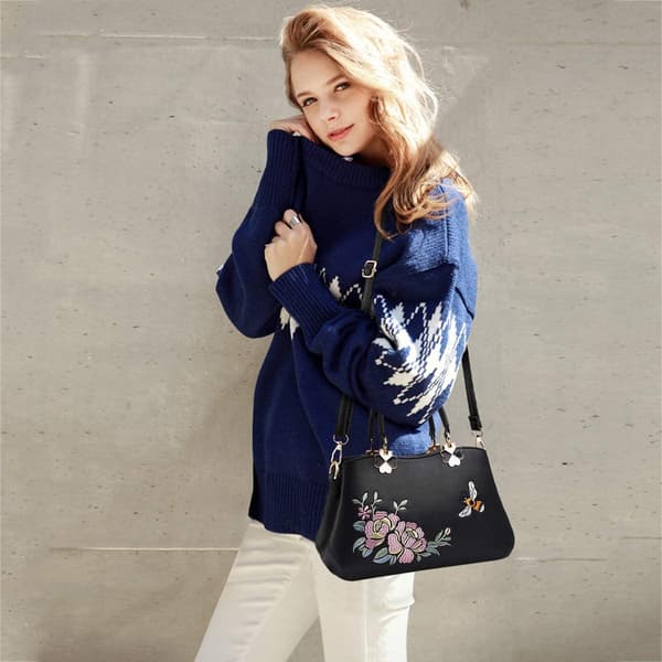 Retro Top-Handle Håndtasker Dame Crossbody Taske Kvinder Mode B