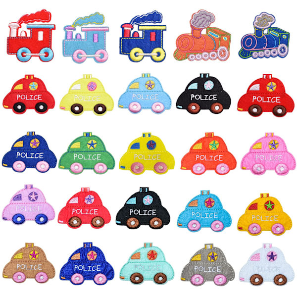 25 stykker broderede klædesticker-patch-stickers kan tilpasses