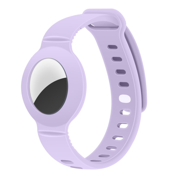 Silikonfodral (lila) för Apple Airtag-armband