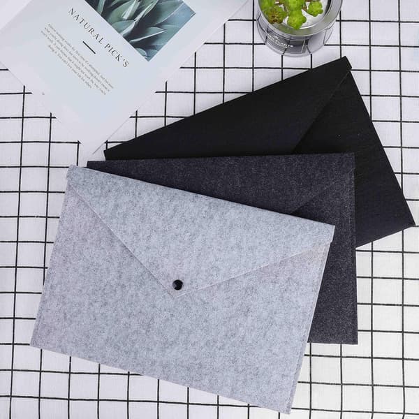 3-pack (34*24cm) A4-mappor i filt, organiser för papper
