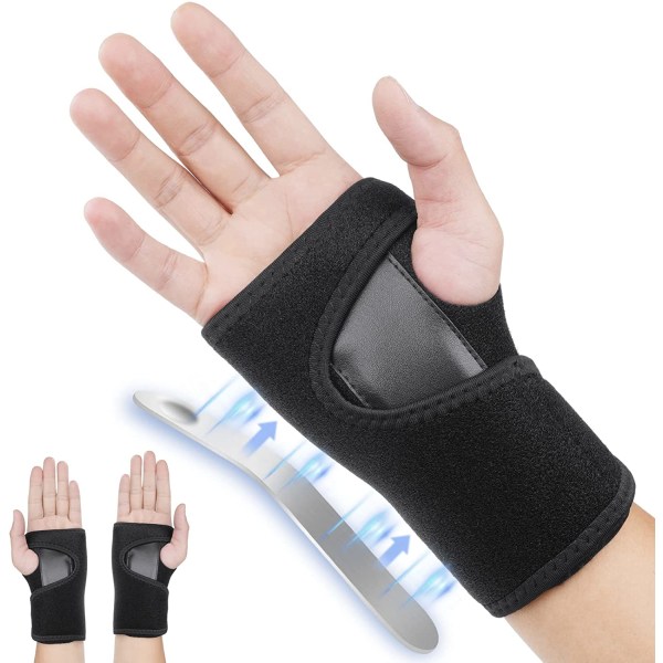 Håndledsstøtte Skinne Bandage, Justerbar Håndledsstrop Carpal Tunnel