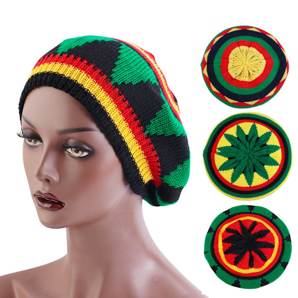 Håndhæklet jamaicansk reggae hat