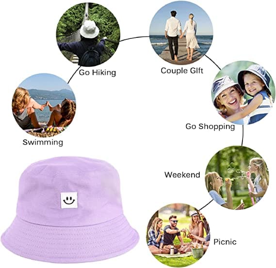 Fiskarehatt Dam Solhatt Bucket Hats Bomull Bob Hat Fällbar