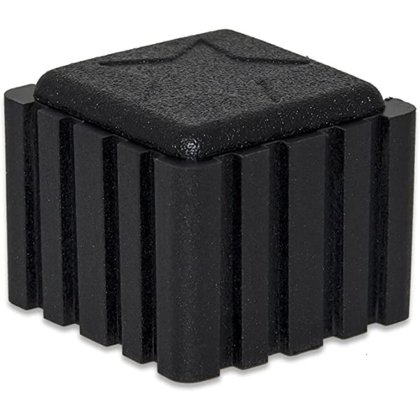 10-paknings kvadratiske sklisikre møbeltrekk i syntetisk gummi, svart