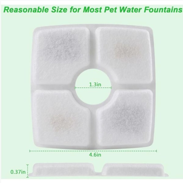 Pack Cat Drinker Filters (12cm Square), Triple Filtration, Replac