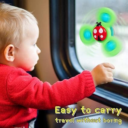 Reiseleker for 1 år gamle gutter, gaver til barnas dag, sugekoppspinner, sp