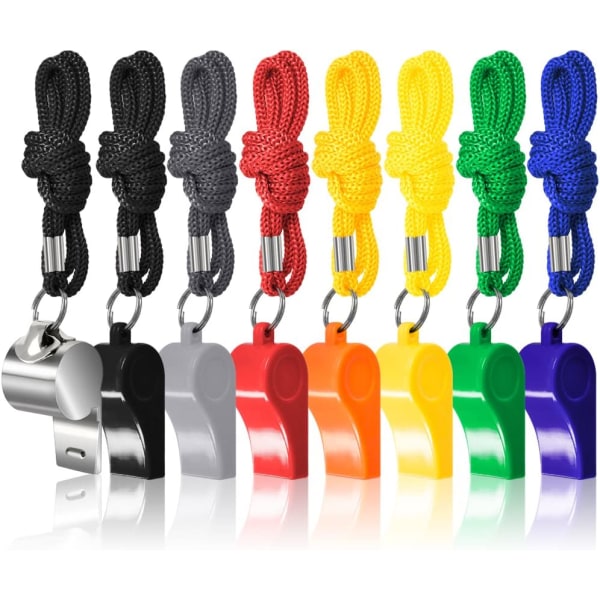 10pcs ABS Color Whistle Children's Plastic Medium Whistle Wh