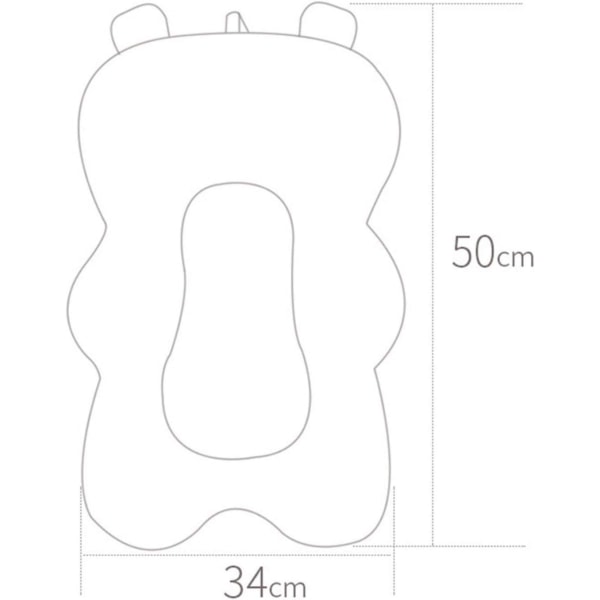 Baby badekar pude, baby brusebad ring måtte, baby badekar pude, skridsikker baby badekar måtte, specielt designet til babybad 0-6 måneder A