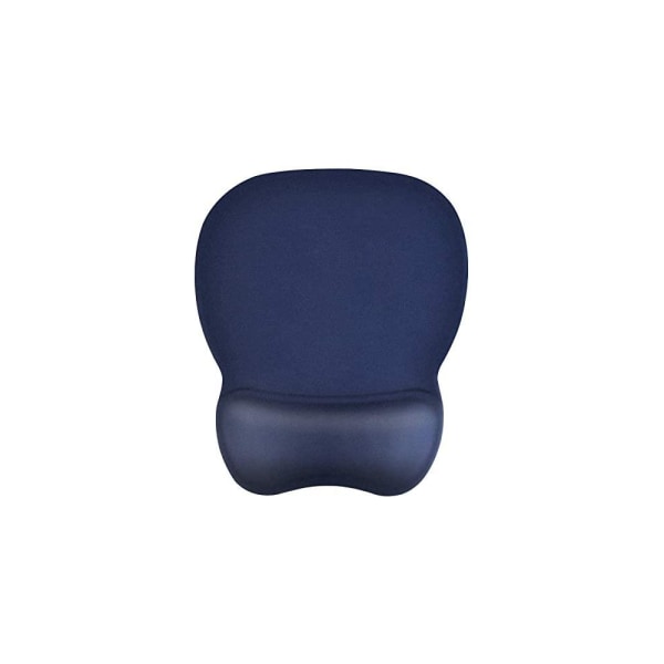 Marineblå musematte med ergonomisk håndleddsstøtte, 4 mm Memory Foam P