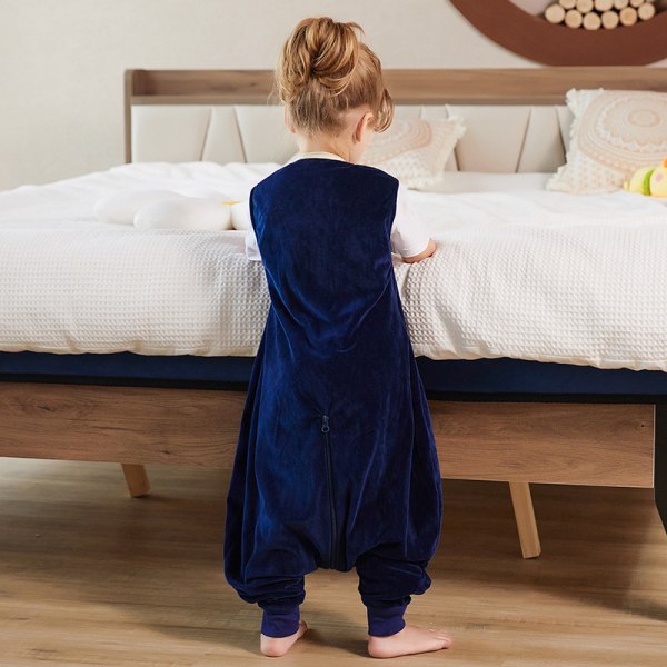 Flanelline lasten makuupussi jaloilla Pehmeä pyjamat tyttö