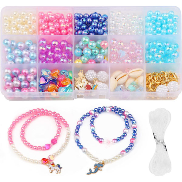 Perler for barn, perler for barn armbånd, DIY armbånd perler halskjede