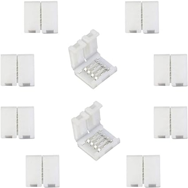 RGB 5050 LED-strimmelkonnektor 4-polet LED-strimmelhurtigkonnektor til