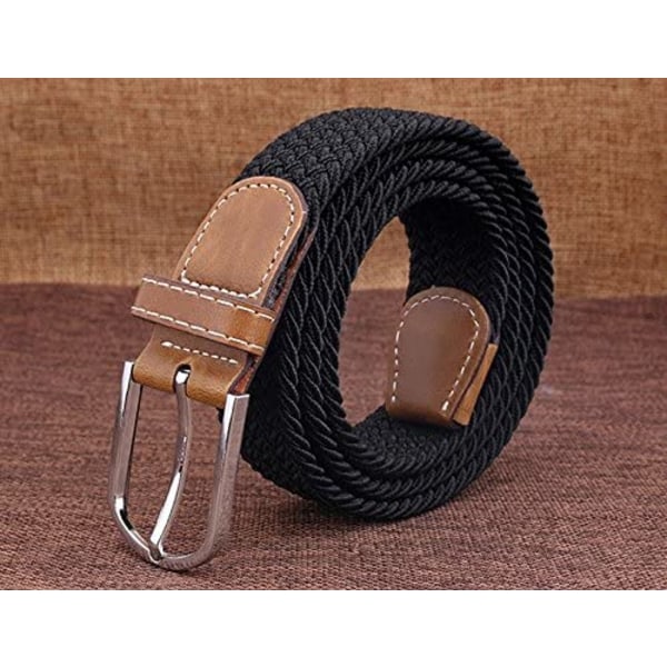Herrbälte Casual Flätad Elastisk Tygvävd Stretch Elastisk