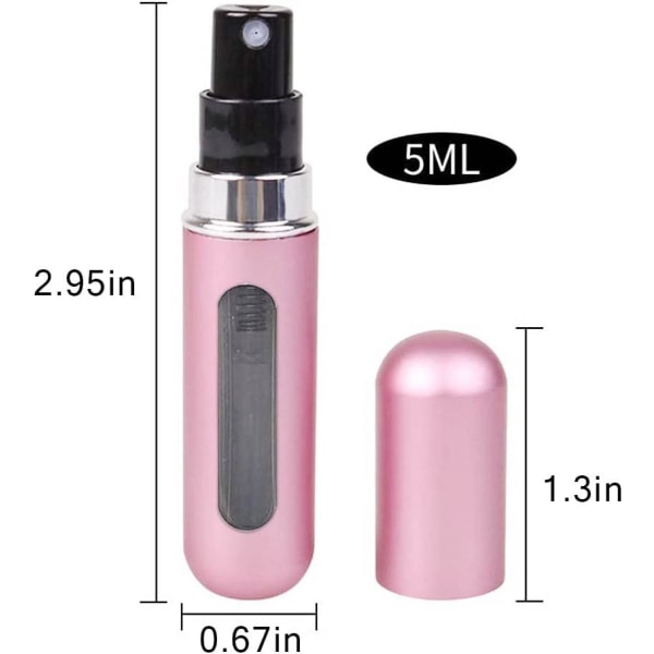 5ML parfumeforstøver, genopfyldelig parfumeflaske bærbar til Trav