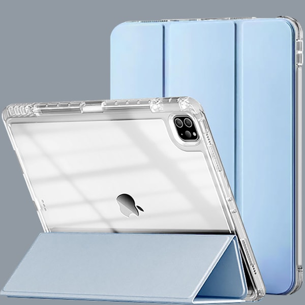 (blå/klar) beskyttelsesveske spesialdesignet for iPad2021/10.2
