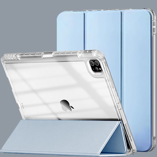 (Blå/Klar) Skyddande Fodral Speciellt Utformat för iPad2021/10.2