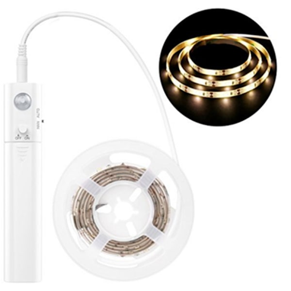 Vattentät Hem Sovrum 1m 30-led Skåp Strip Ljus Med Sensi