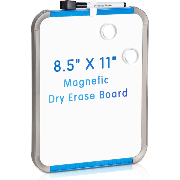 Magnetisk whiteboard, 8,5 x 11 tommer, lille whiteboard med