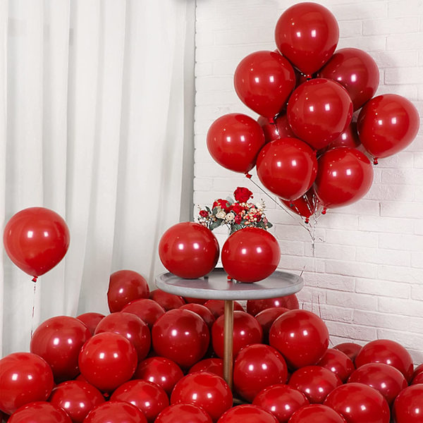 Røde Balloner 50 stk. 12 tommer Røde Balloner Latex Balloner Til Fødselsdag L