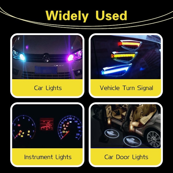 (10 KPL) W5W T10 LED-autopolttimot - Auton sisävalot (valkoinen)