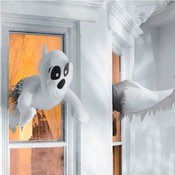 halloween vindue dekorationer vindue ramt spøgelse halloween udendørs