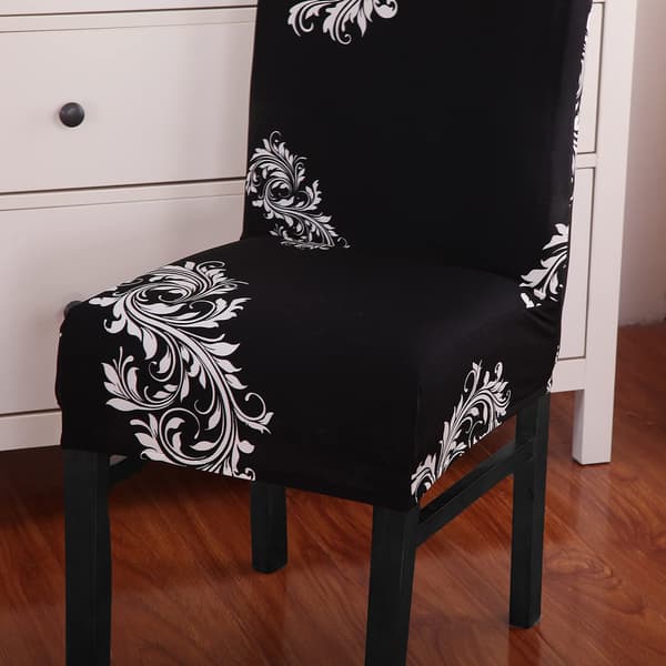 Sæt med 6 spisebordsstolebetræk Stretch Slipcovers Elastiske stole C