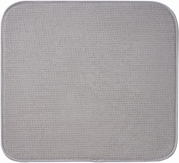 2-pak mikrofiber opvaskemåtte, absorberende tørremåtte til glas, tallerken og kop 4