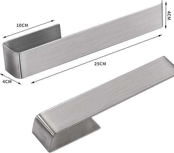 25 cm håndkleholder for bad uten boring rustfritt stål lim
