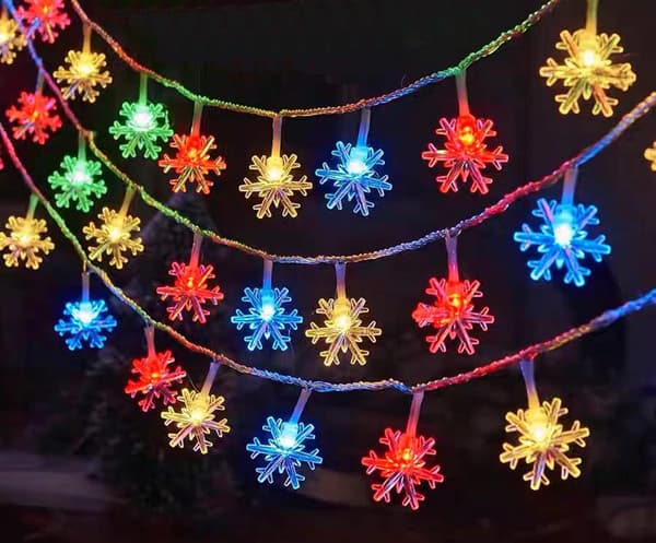 19ft/40LED lumikide lamppu string ulkona vedenpitävä talo de
