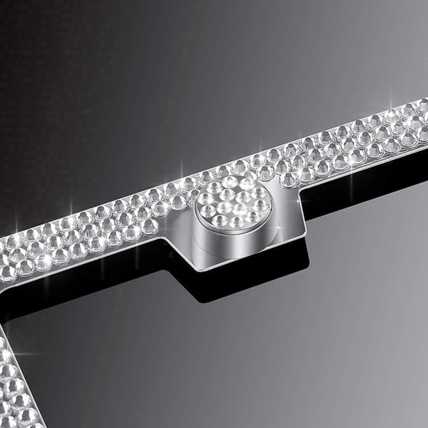 Bling Nummerplåtsramar för Kvinnor och Män, 2-pack Glittrande Dia