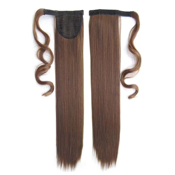 Naisten Magic Tape pitkä suora peruukki poninhäntä hiustenpidennys C