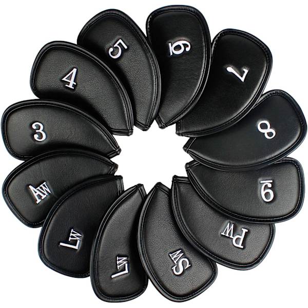 12x Golfklubbsöverdrag i Syntetläder MT/PU B