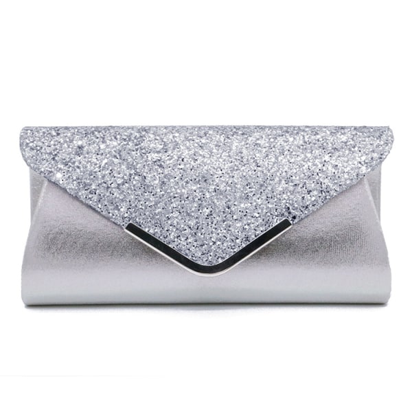 Women's handbag (silver sequins), elegant sequins evening handba