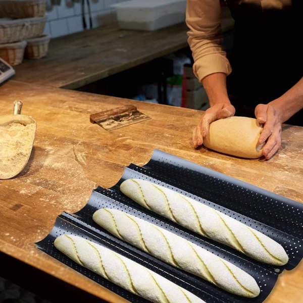 Baguetteform, Baguettebrödform, Baguetteform, Brödformar,