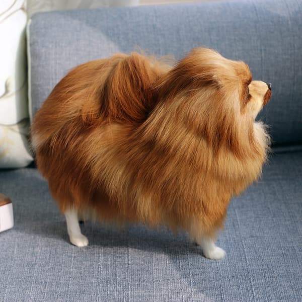 Plyslegetøj, simulerede hunde, Pomeranian