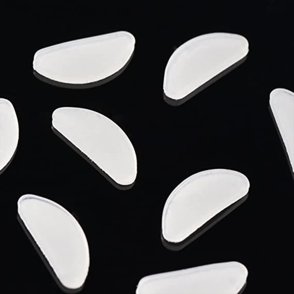 10 par selvklæbende næsepuder Skridsikre silikone næsepuder til glas