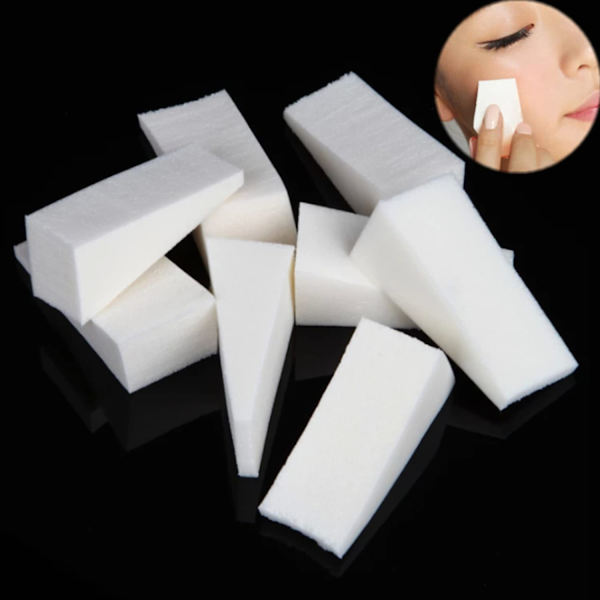 Vit - 30-pack sminksponsar, triangulära sminksponsar, Trian