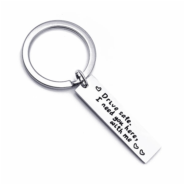 En sølv nøkkelring, 10x40 mm nøkkelring personlig kreativ nøkkelring c12a |  Fyndiq