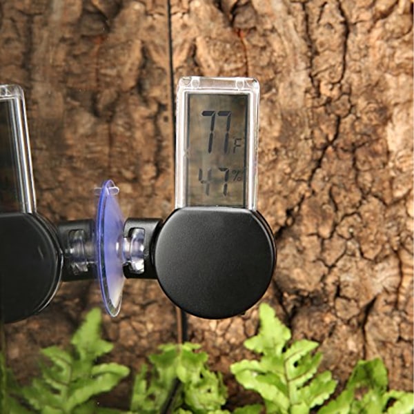 Reptil Terrarium Termometer Hygrometer Digitalt Display Kæledyr Rea