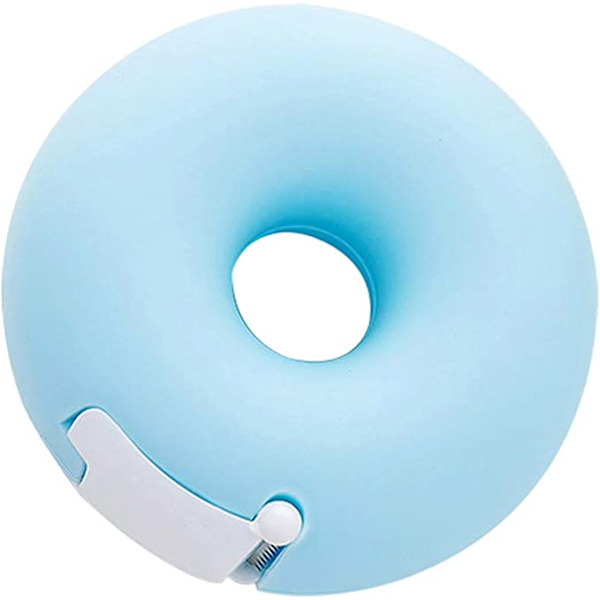 Blå Donutformad Tejpdispenser, 7.5*7.5*3cm Mini Tejpdispenser