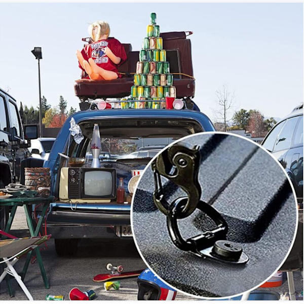 20 kappaletta D-rengas kiinnityssilmukoita, vetokiinnityssilmukoita, sidontasilmä, perävaunuihin, autoihin, kuorma-autoihin, kajakkeihin, sähkötyökaluihin, Loa