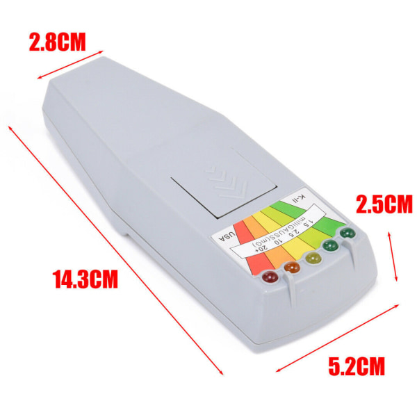 Emf Meter Magnetfeltdetektor Med 9v Batterier Ghost Hunting