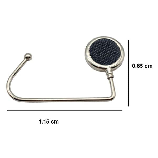 6-delt lommebok krok, solid sklisikker lys metall krok, håndb