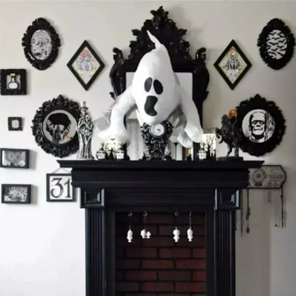 Halloween vindue dekorationer vindue hit spøgelse halloween udendørs