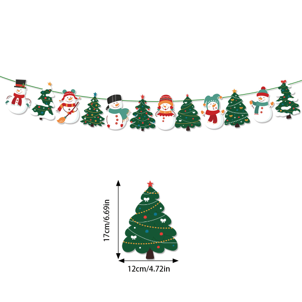 Pull Flags*2M Christmas Party Pull Flags Honeycomb Ornaments Set