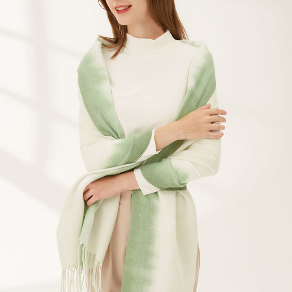 Gradient Surround Efterår og Vinter Sjal Imitation Cashmere D