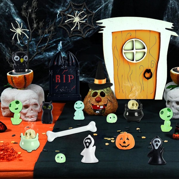 Miniatyr Halloween dekorasjon, miniatyr dukkehus, miniatyr Ha