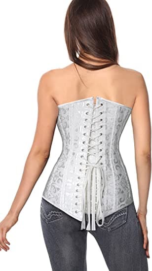 Kvinners 26 Stålbein Bomulls Lang Torso Timeglass Kroppsshaper C