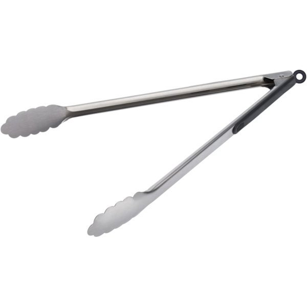 Grilltang, rustfrit stål/plast, længde: 39,4 cm