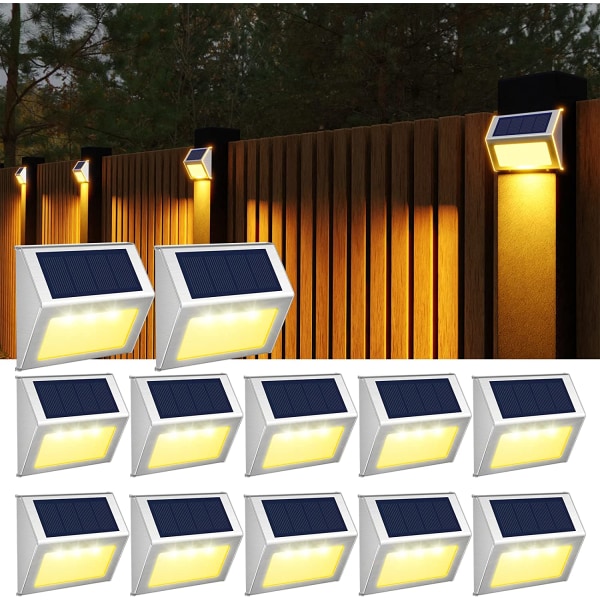 Solar utendørs lys, 12 grupper av solenergi gjerde lys, dekk c913 | Fyndiq